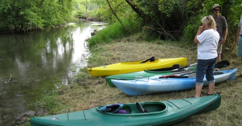 Kayaking on the Sugar River