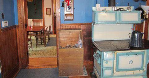Restored Kitchen with Working Wood Cookstove