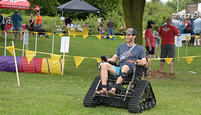 All-terrain Wheelchair at a large park event