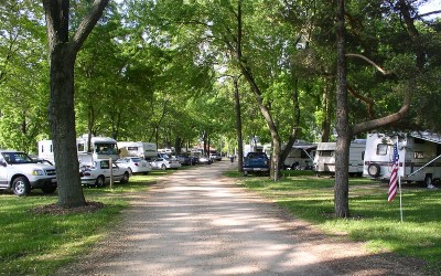 Campers at Babcock County Park Campground